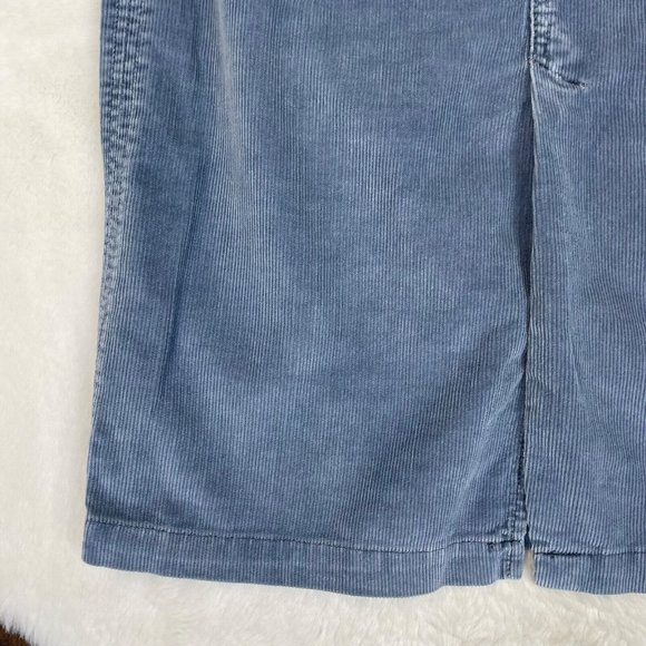 7 for al Mankind Corduroy Skirt 27 Blue Front Slit Vintage Y2K Women's - Picture 3 of 12